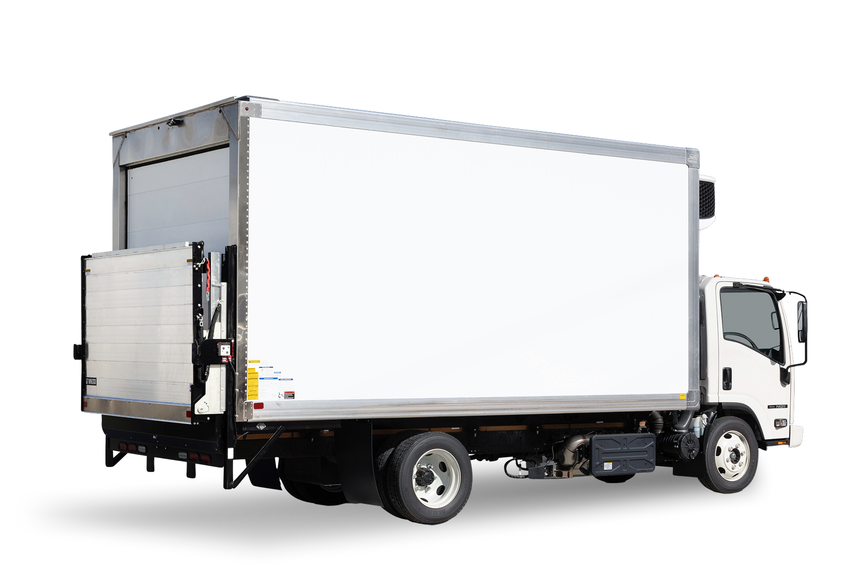 Mickey reefer truck body — feature callouts